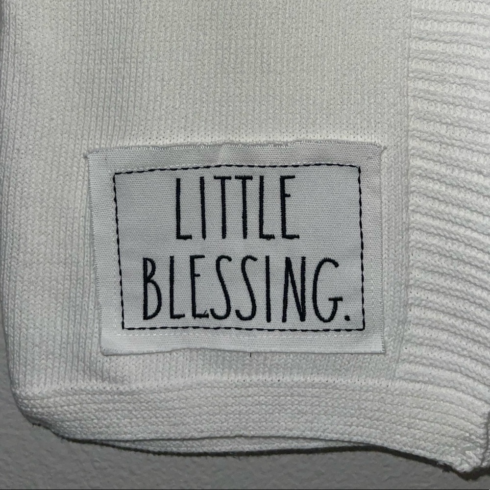 Rae Dunn Baby Blanket LITTLE BLESSING - Picture 3 of 4
